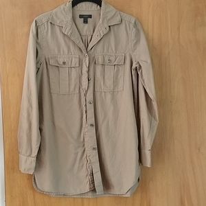 J Crew Button up with pockets